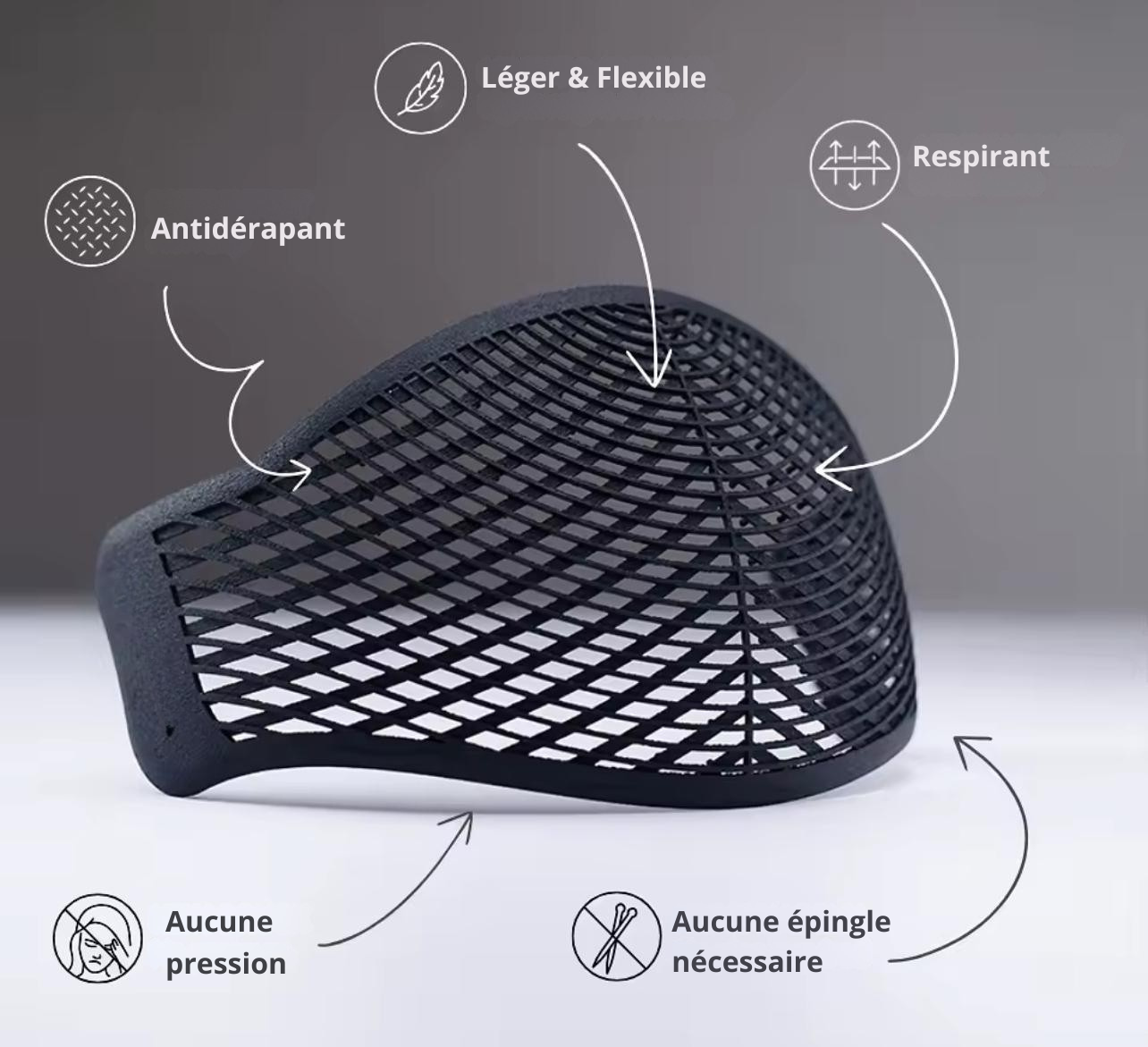 Sous-Hijab TAJ™ — Dites adieu à la chute de cheveux